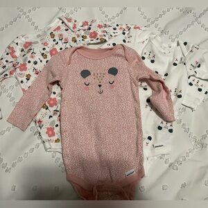 Bundle of Baby Girl Long Sleeve Onesies 3-6M